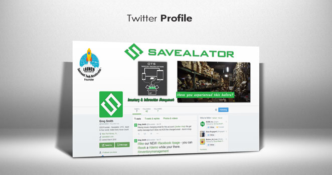 Savealator-Twitter-page